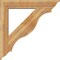 Ekena Millwork Funston Traditional Rough Sawn Bracket w/ Offset Brace, Western Red Cedar, 8"W x 44"D x 44"H BKT0806X44X44FST01RWR - alternate 3